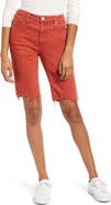 AG Chrissy Frayed Hem Bermuda Shorts