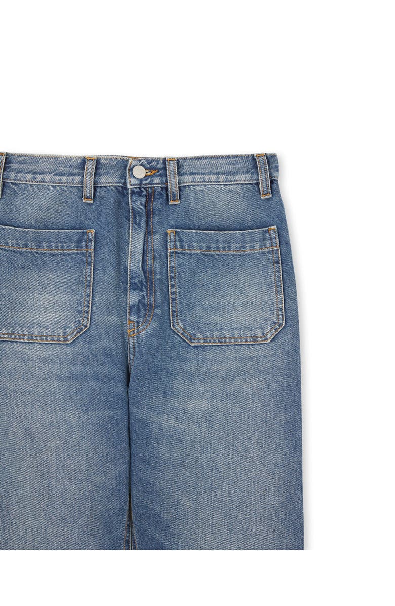 Fortela Jane Bootcut Stone Wash Denim Trousers, Alternate, color, D470