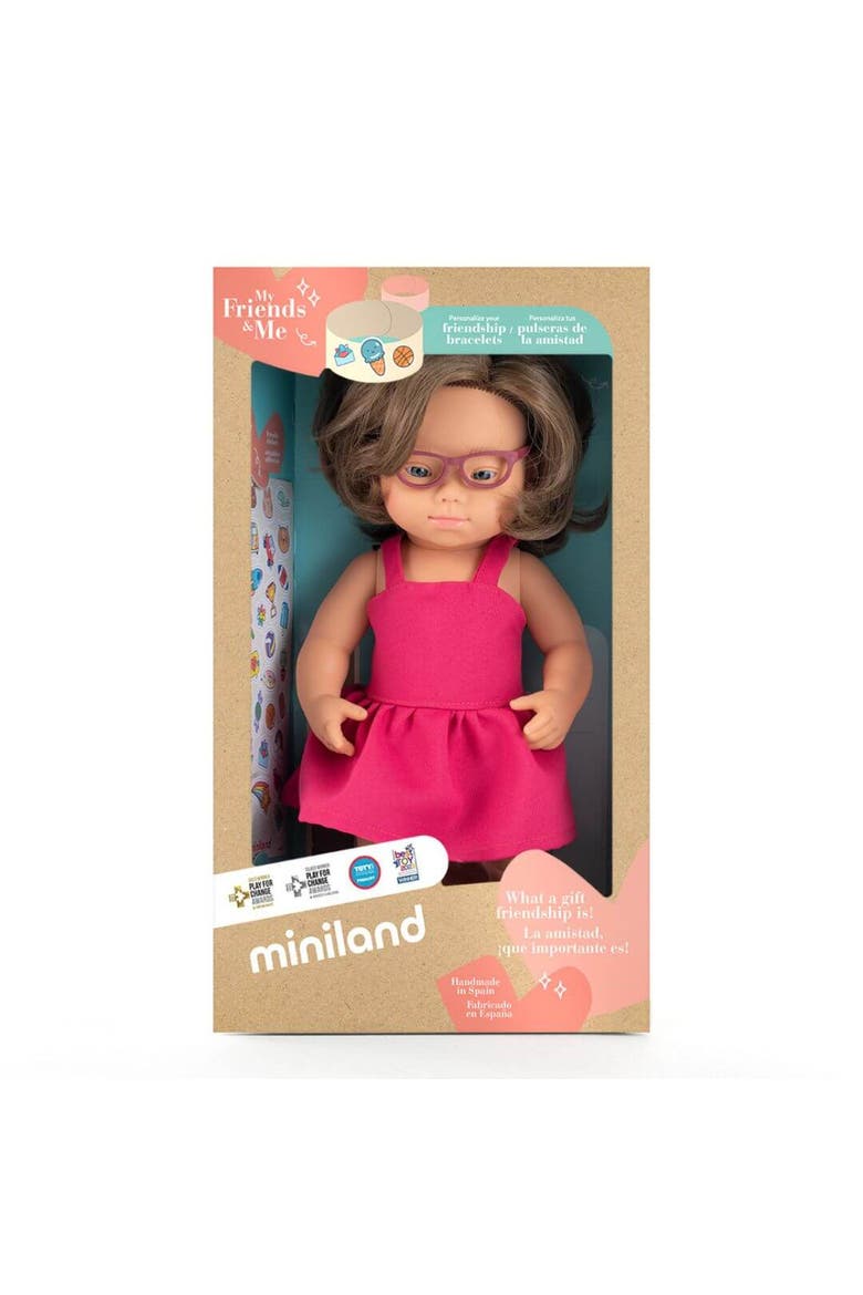 Baby Doll Caucasian Girl With Down Syndrome And Glasses 15'' (Box) - My Friends & Me, Alternate, color, Light Skin