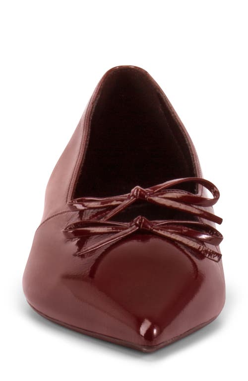 Shop Vagabond Shoemakers Hermine Pointed Toe Flat In Cherry