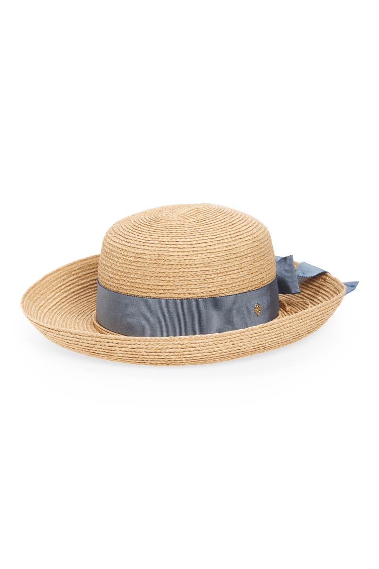 Newport Raffia Straw Hat, Main, color, NATURAL/ COASTAL