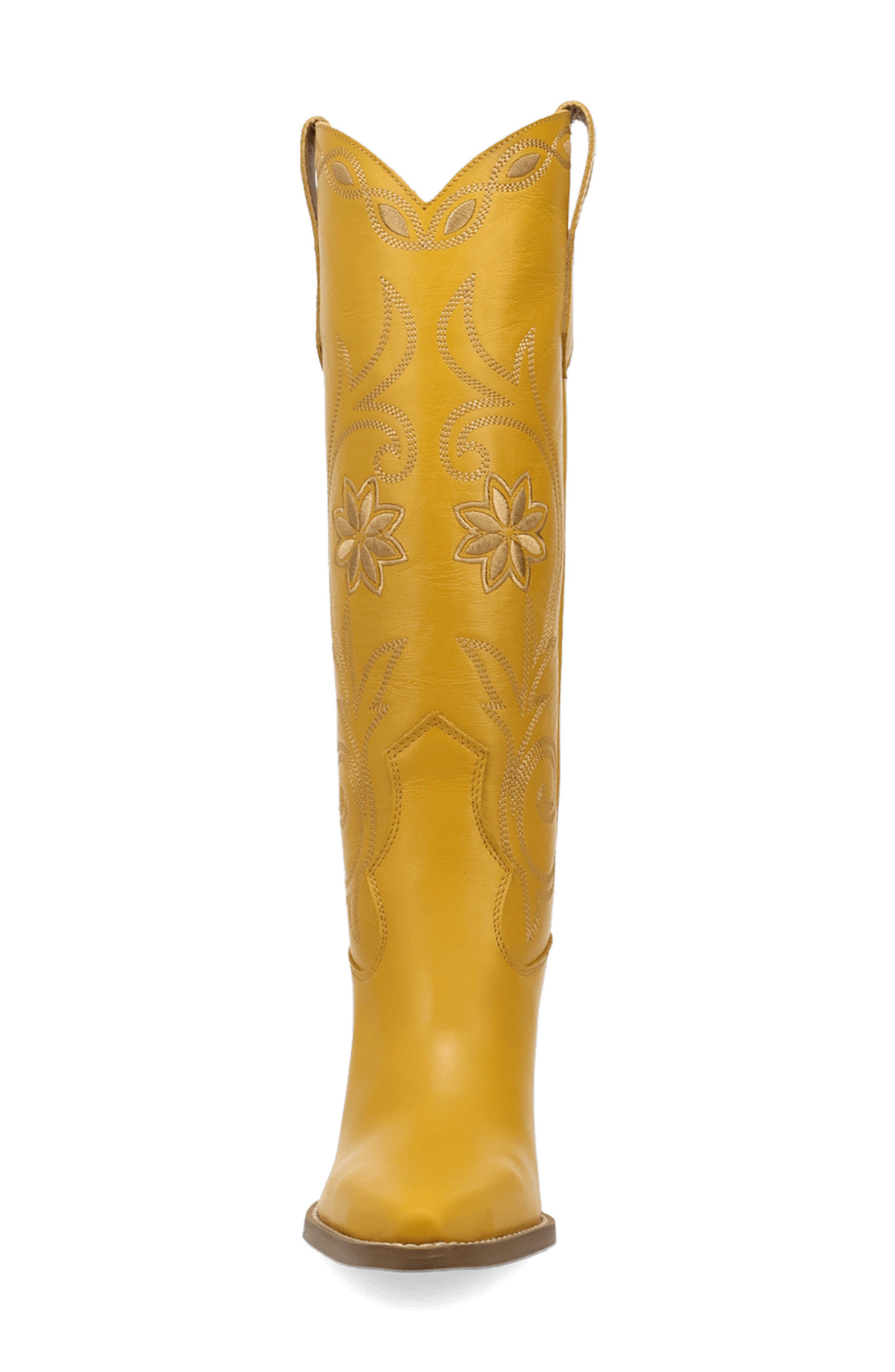 Miss Daisy Knee High Western Boot, Alternate, color, MARIGOLD