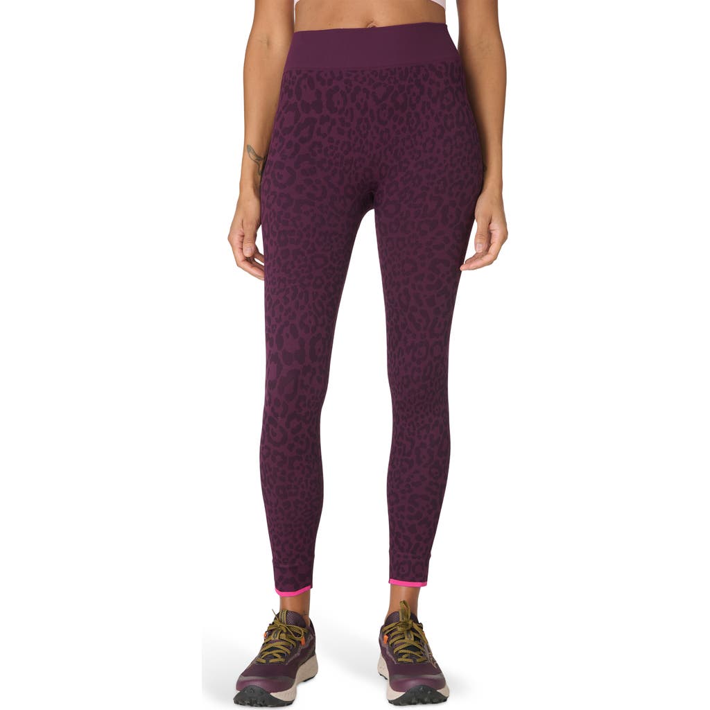 Sweaty Betty Animal Base Layer Leggings In Purple