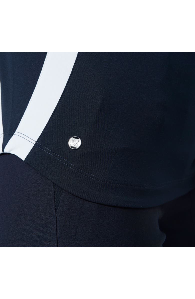 Daily Sports Vichy Long Sleeve Half Neck Womens Golf Shirt, Alternate, color, Navy