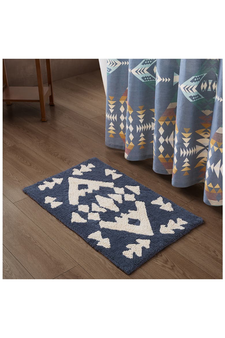 Diamond Peak Bath Rug, Alternate, color, VINTAGE INDIGO