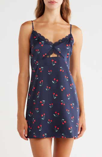 Abound Lace Trim Satin Chemise