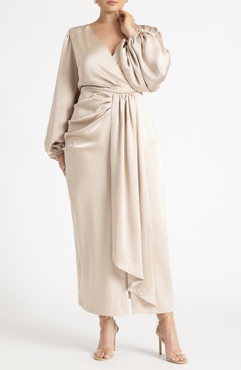 Cocktail Long Sleeve Embellished Gown main image 1