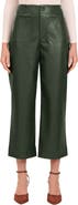 Bagatelle Patch Pocket Faux Leather Crop Wide Leg Pants
