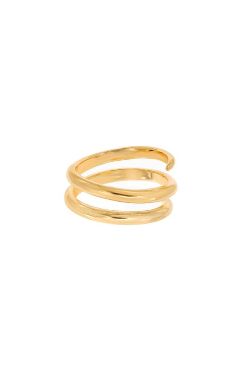 14k Gold Plated Dana Ring Dainty Modern Minimalist Jewelry