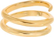 Bearfruit Jewelry 14k Gold Plated Dana Ring Dainty Modern Minimalist Jewelry