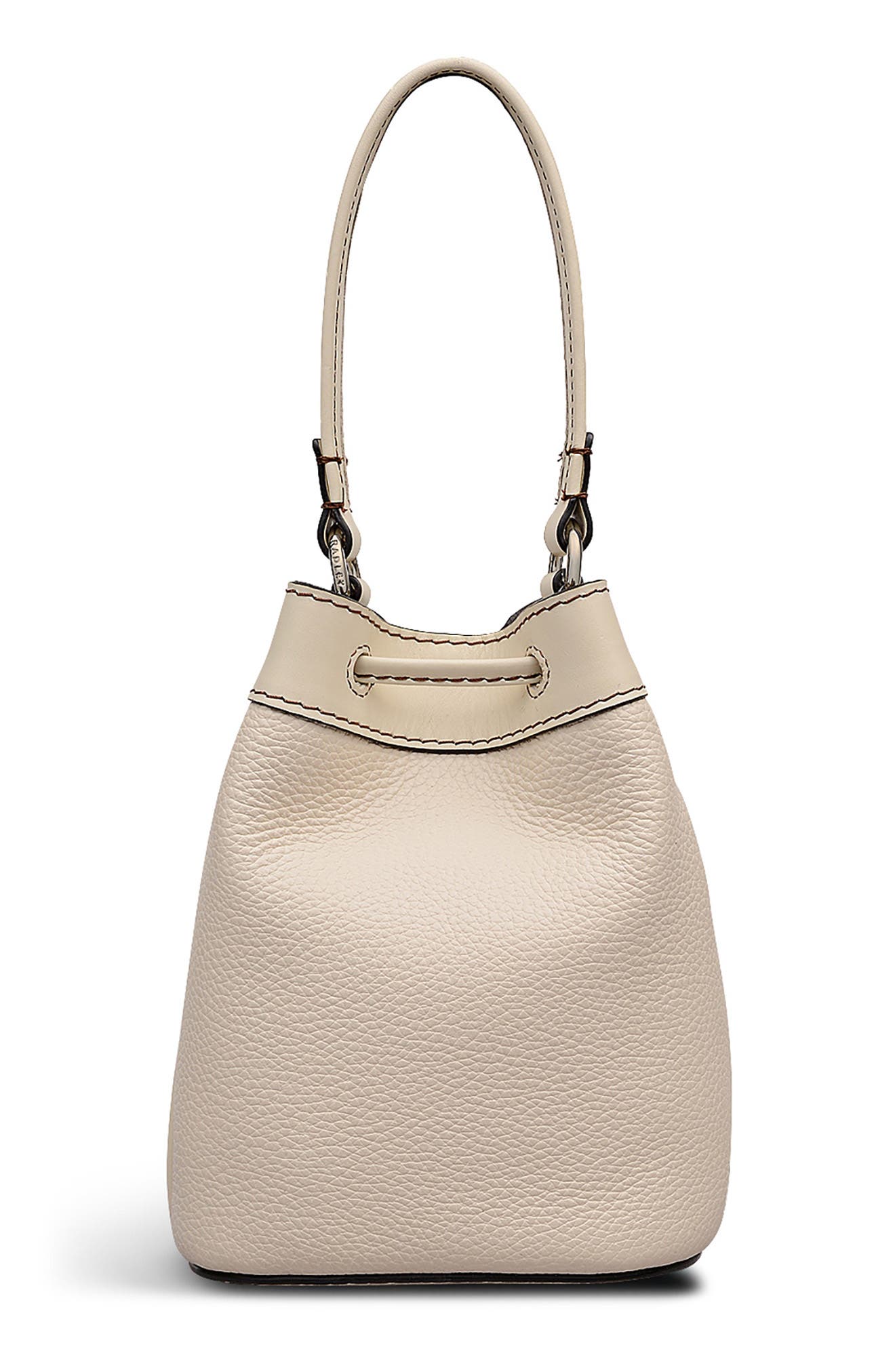 Albany Avenue Mini Drawstring Leather Crossbody Bag, Alternate, color, SALT