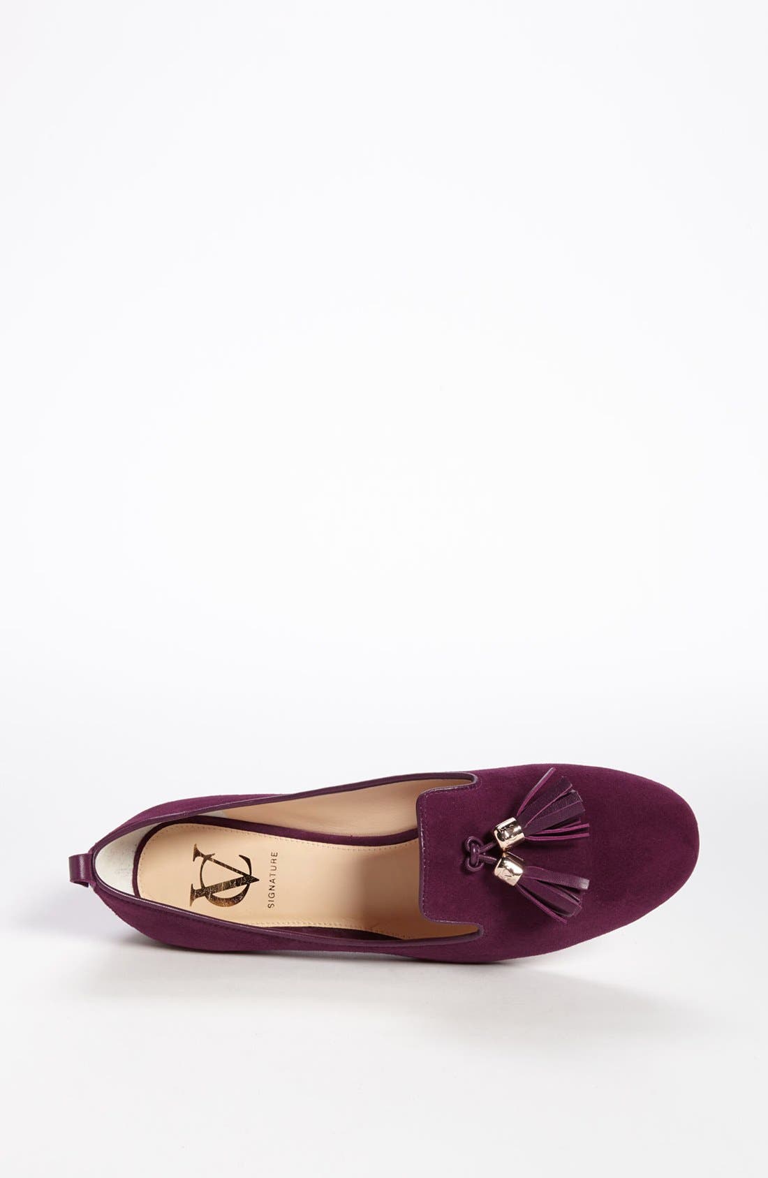 'Nancy' Loafer, Alternate, color, PLUMBERRY SUEDE