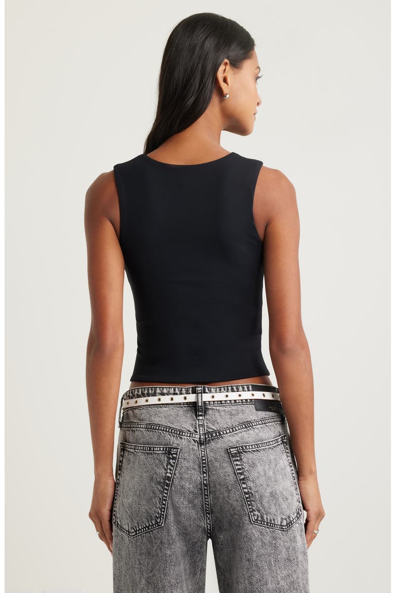 Smooth Edit Crewneck Tank, Alternate, color, BLACK