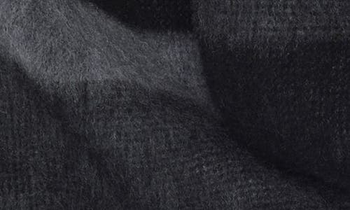 Nordstrom Exploded Plaid Merino Wool Scarf In Black