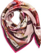 Echo Bookworm Silk Square Scarf