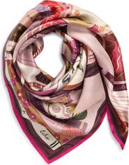 Echo Bookworm Silk Square Scarf