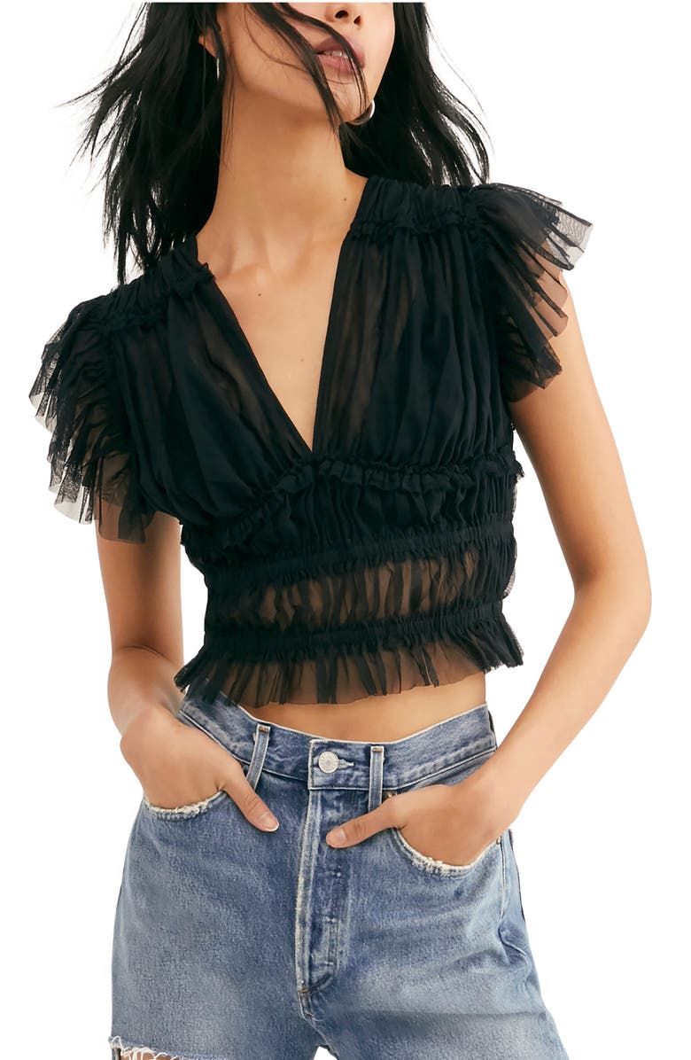 Free People Making Me Smile Crop Top, Main, color, 