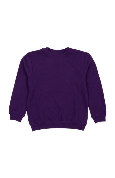 Kids Pullover Sweatshirt, Long Sleeve, Solid Colors