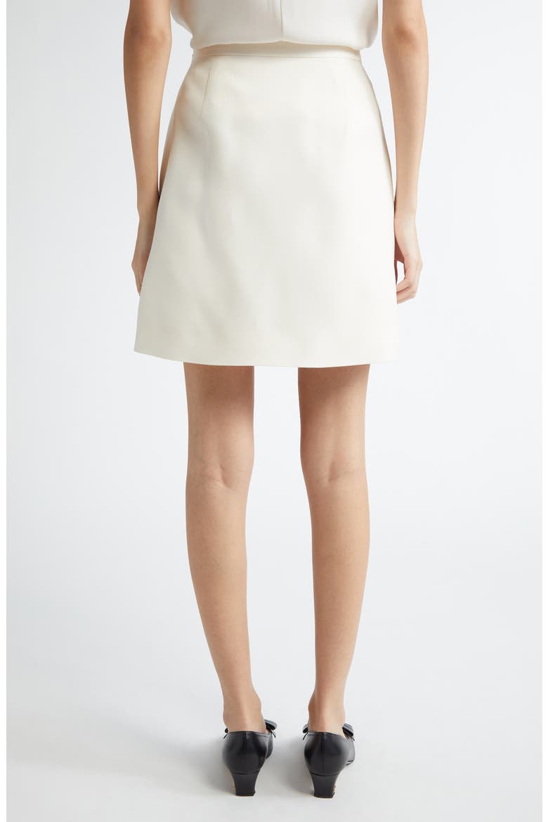Crepe Couture A-Line Skirt, Alternate, color, AVORIO