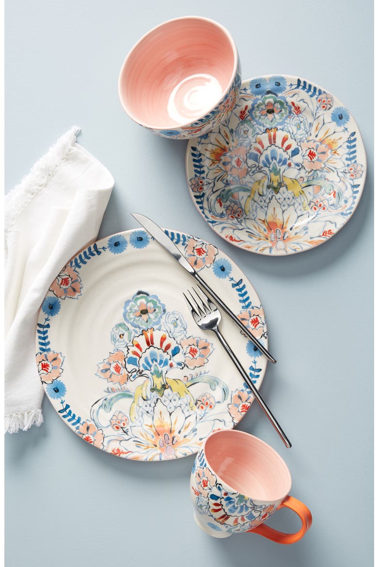 Anthropologie Eres Set of 4 Side Plates, Alternate, color, COMBO A-MULTI