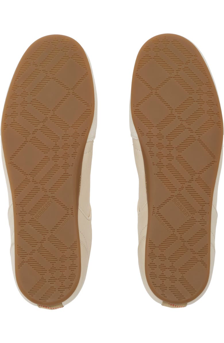 Burberry Leather Knight Runner Sneakers, Alternate, color, Dove Beige
