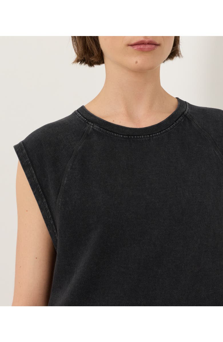 Pact Organic Cotton Weekends Raglan Muscle Tee, Alternate, color, Washed Black