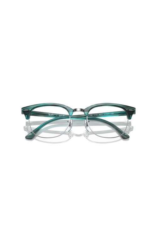 Ray Ban Ray-ban 53mm Square Optical Glasses In Green