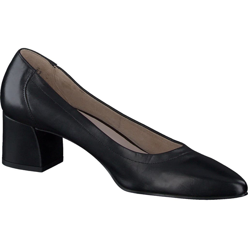 Paul Green Yvette Pointed Toe Pump in Black Softnappa
