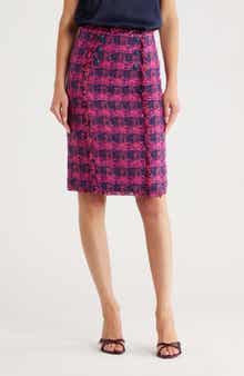 L'AGENCE Kitty Tweed Pencil Skirt