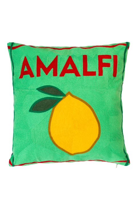 Amalfi - Needlepoint Travel Inspired Pillow