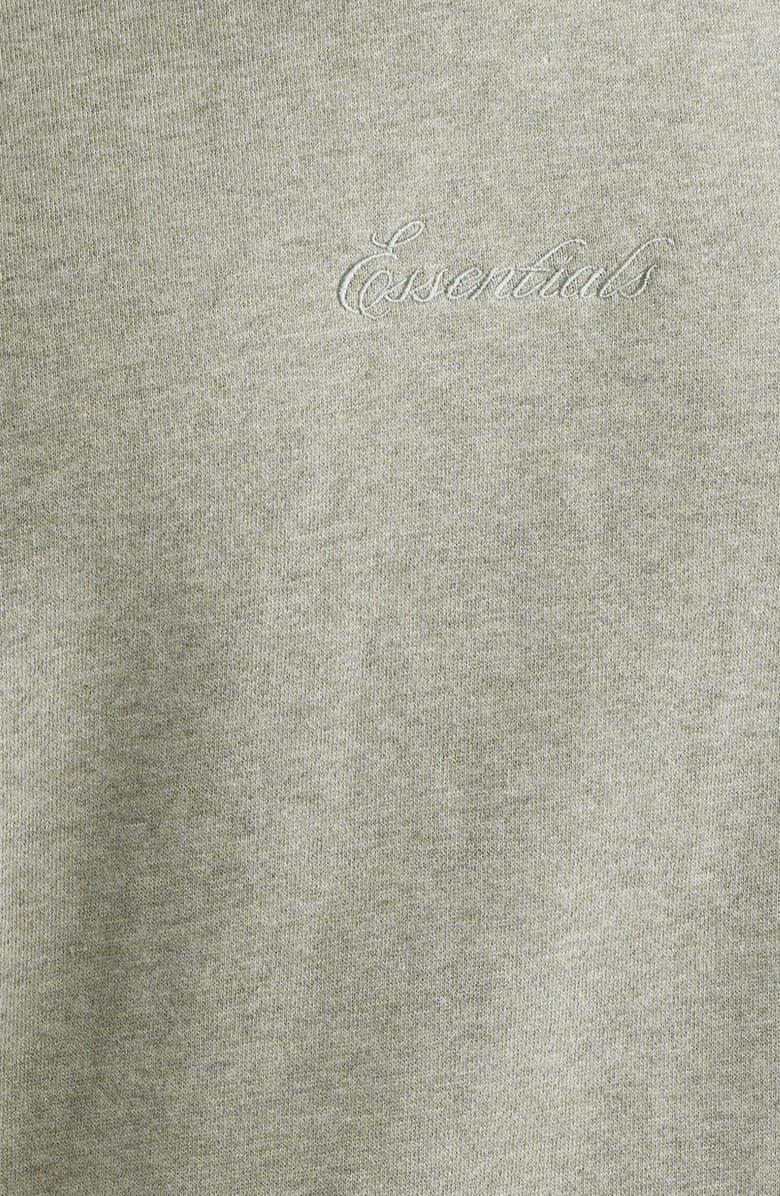 Fear of God Essentials Signature Classic Fit Hoodie, Alternate, color, Concrete/Dark Concrete Heather