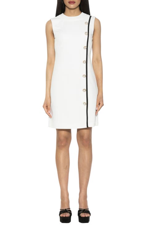 Stripe Detail Sleeveless Shift Dress