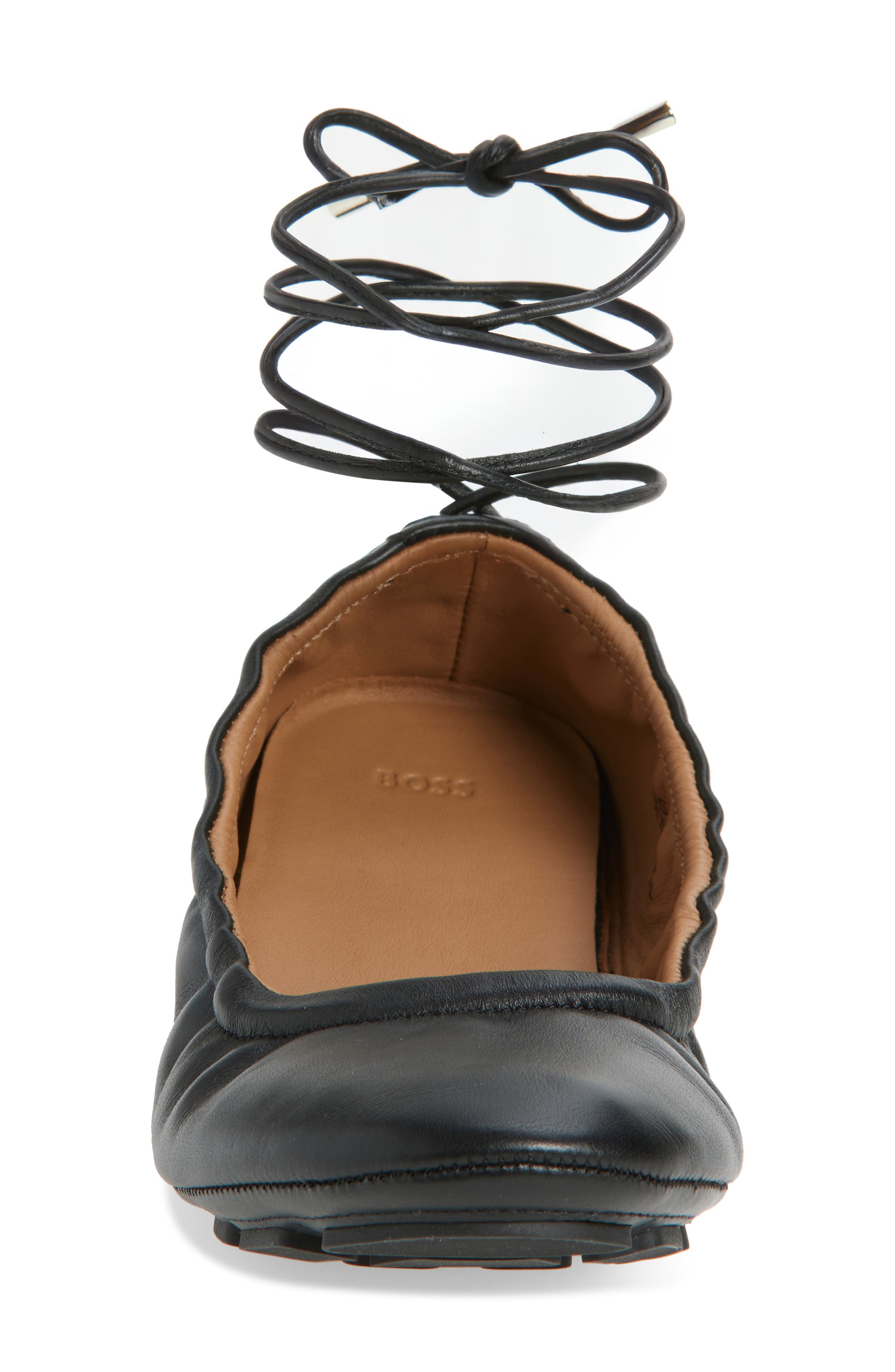 BOSS Roxanne Ballerina Flat, Alternate, color, Black