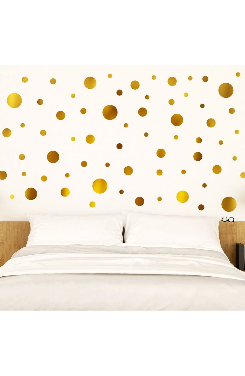 WALPLUS GOLD METALLIC POLKA DOTS HOME, Alternate, color,