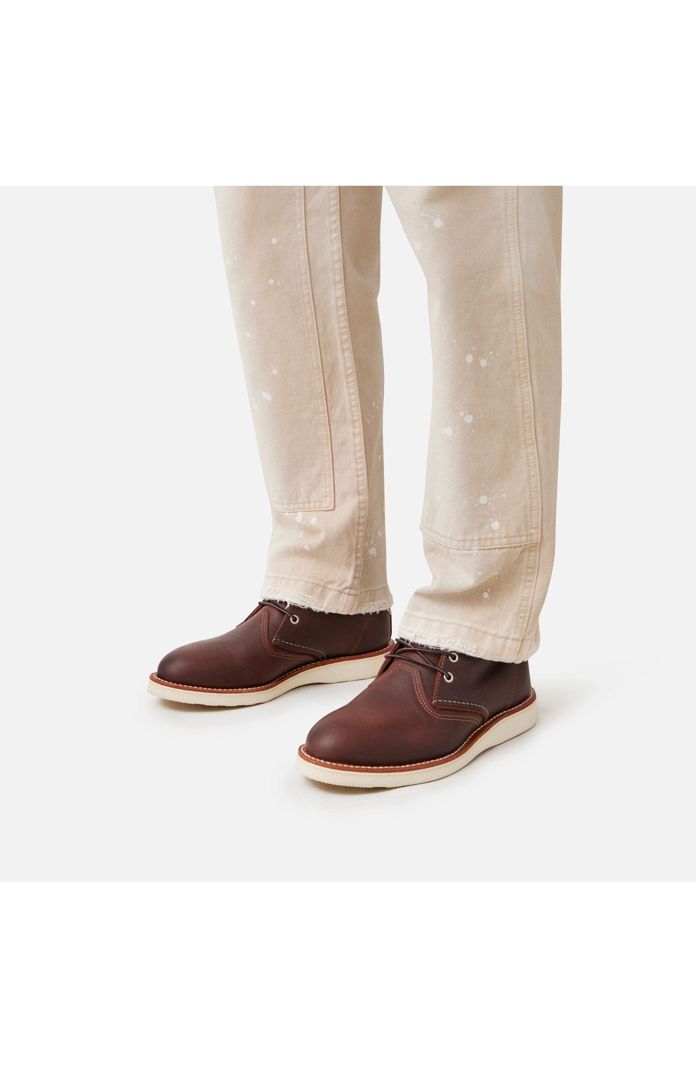 Red Wing Heritage Work Chukka Oil Slick Leather Boot, Alternate, color, Briar Oil Slick