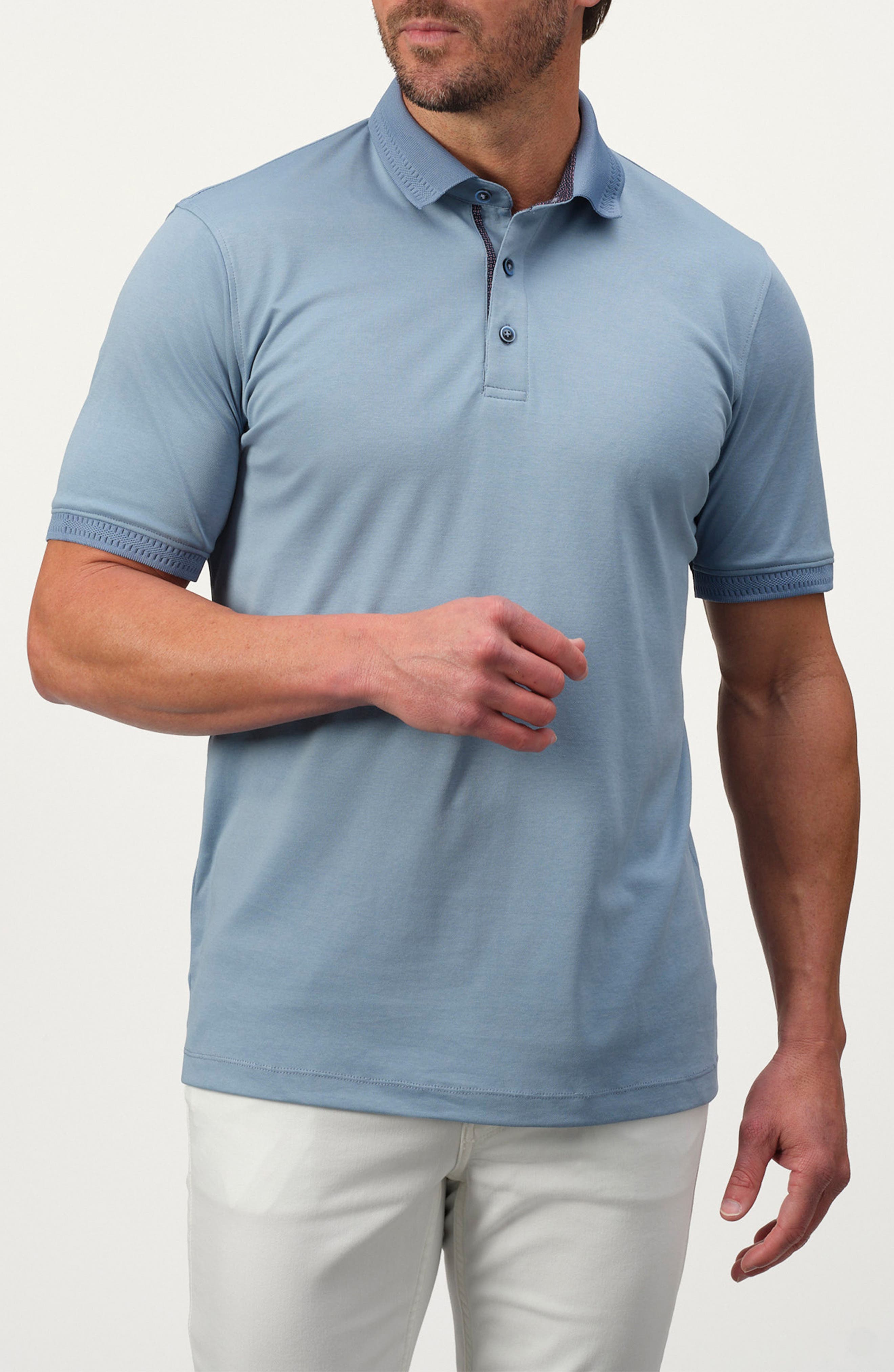 STUDIO GARNET LOS ANGELES Classic Stretch Polo