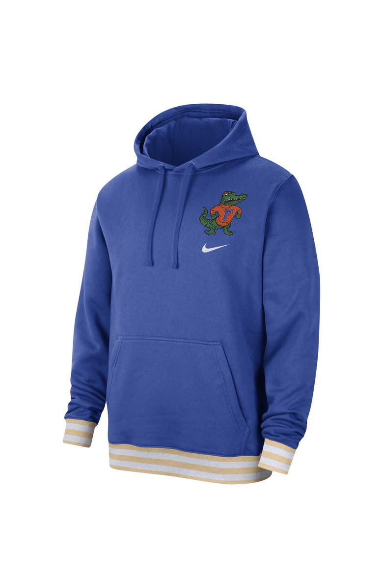 Nike Men's Nike Royal Florida Gators Campus Retro Fleece Pullover Hoodie, Alternate, color,