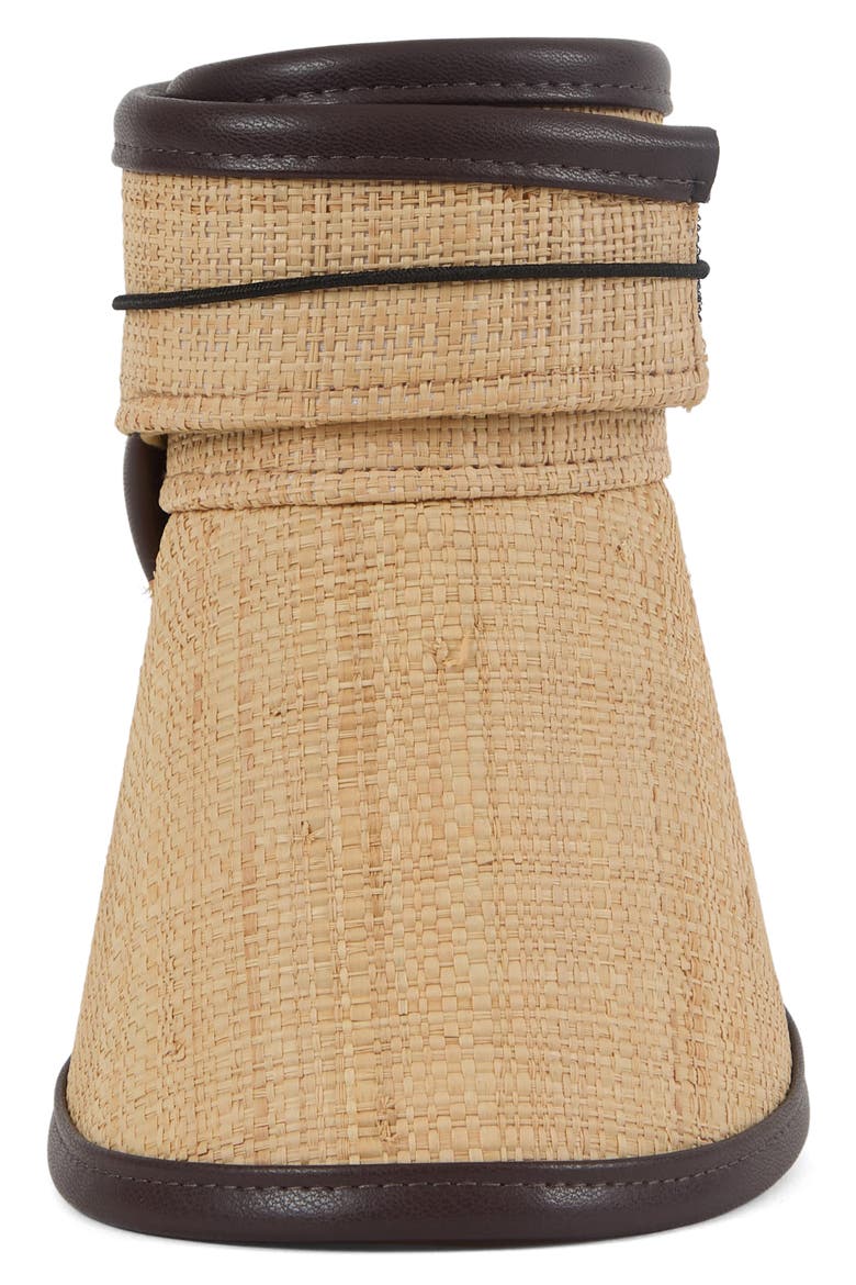 Micky Raffia Visor, Alternate, color, IVORY