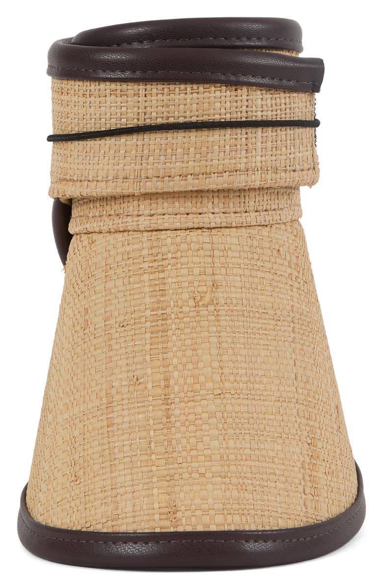 Eugenia Kim Micky Raffia Visor, Alternate, color, Ivory