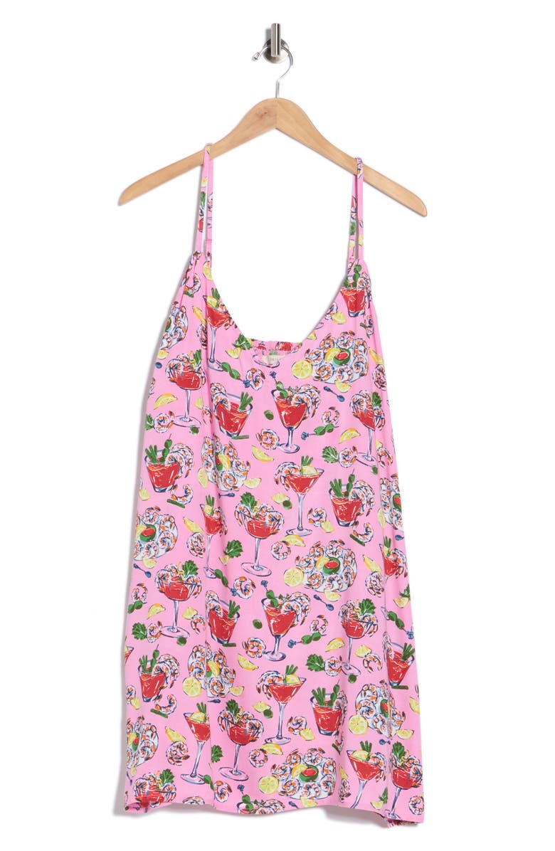 Printfresh Satin Chemise, Main, color, Parlor Pink