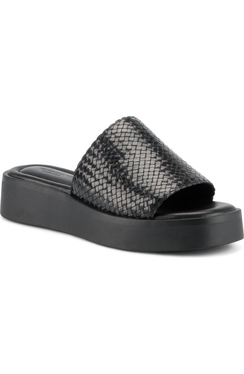 Vagabond Shoemakers Danya Platform Wedge Slide Sandal, Main, color, Black