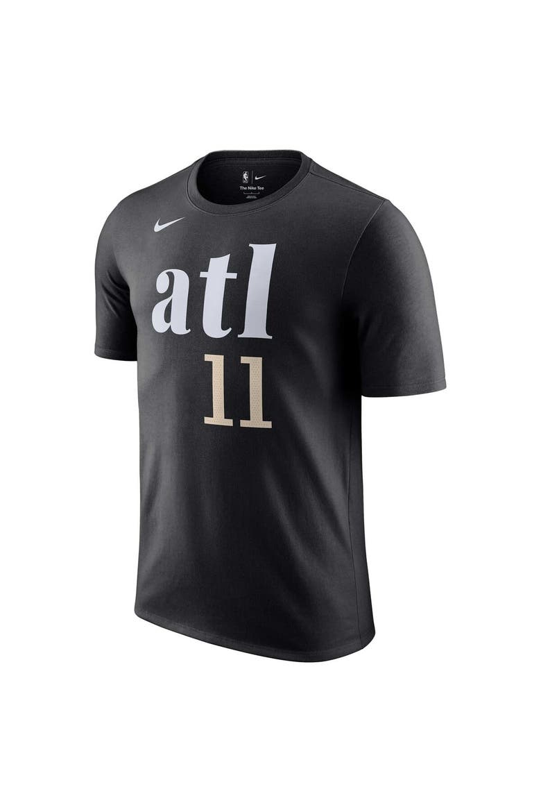 Men's Nike Trae Young Black Atlanta Hawks 2023/24 City Edition Name & Number T-Shirt, Alternate, color, Black