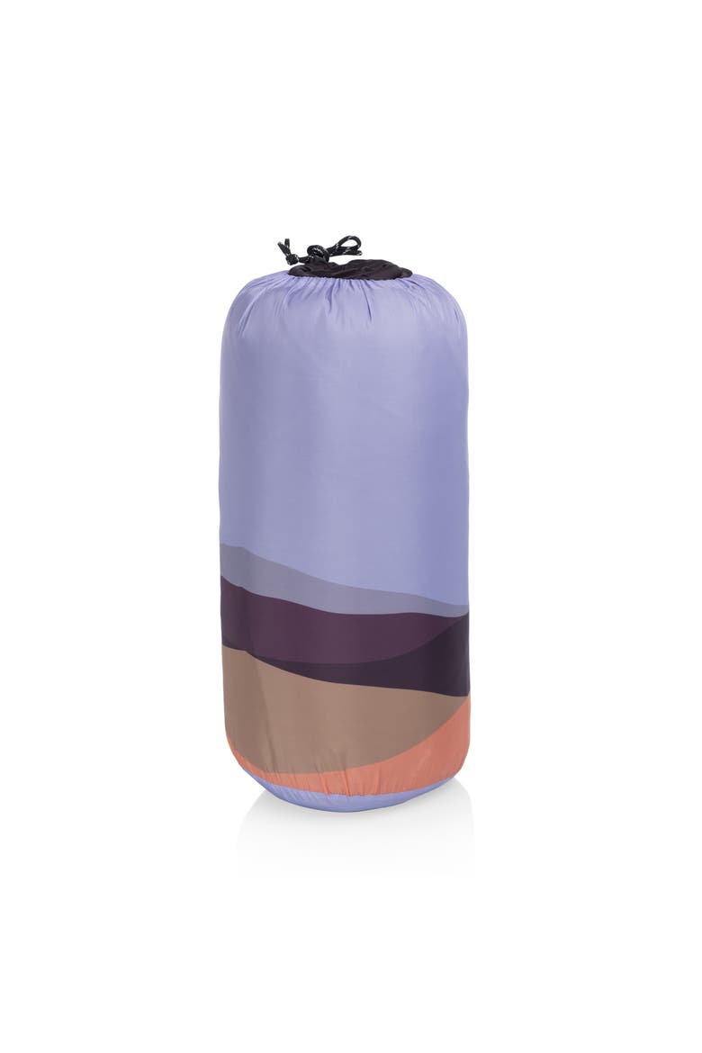Aura Outdoor Puffer Blanket, Alternate, color, Sunset Desert