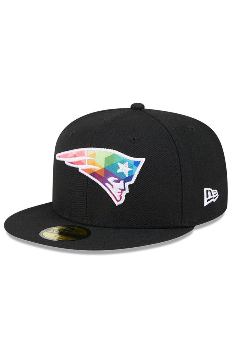 New Era Men's New Era  Black New England Patriots 2023 NFL Crucial Catch 59FIFTY Fitted Hat, Main, color, 