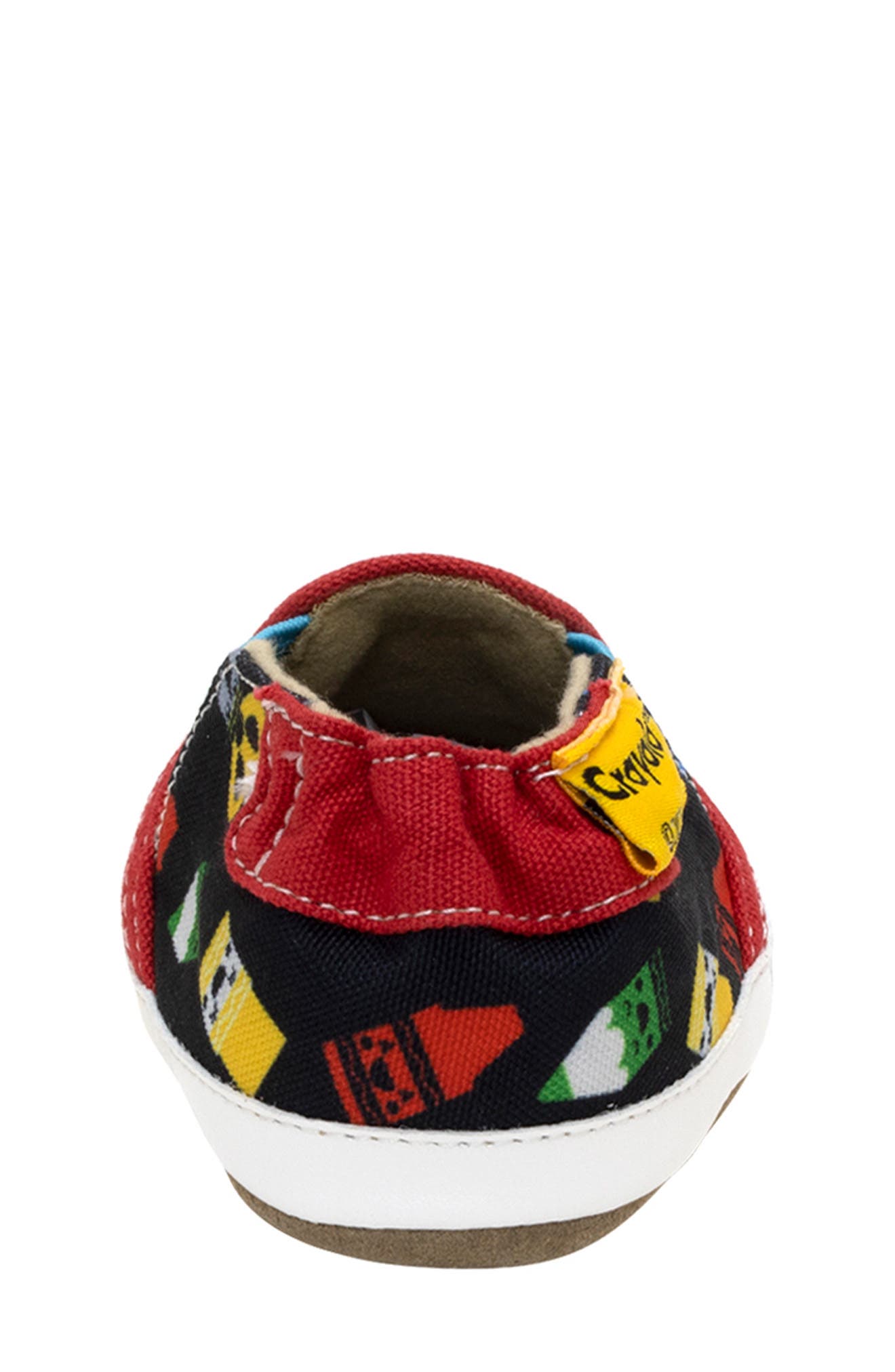 Robeez<sup>®</sup> x Crayola<sup>™</sup> Kids' Crib Shoe, Alternate, color, Black 1