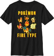 POKEMON Boy's Pokemon Generations Fire Type Graphic T-Shirt