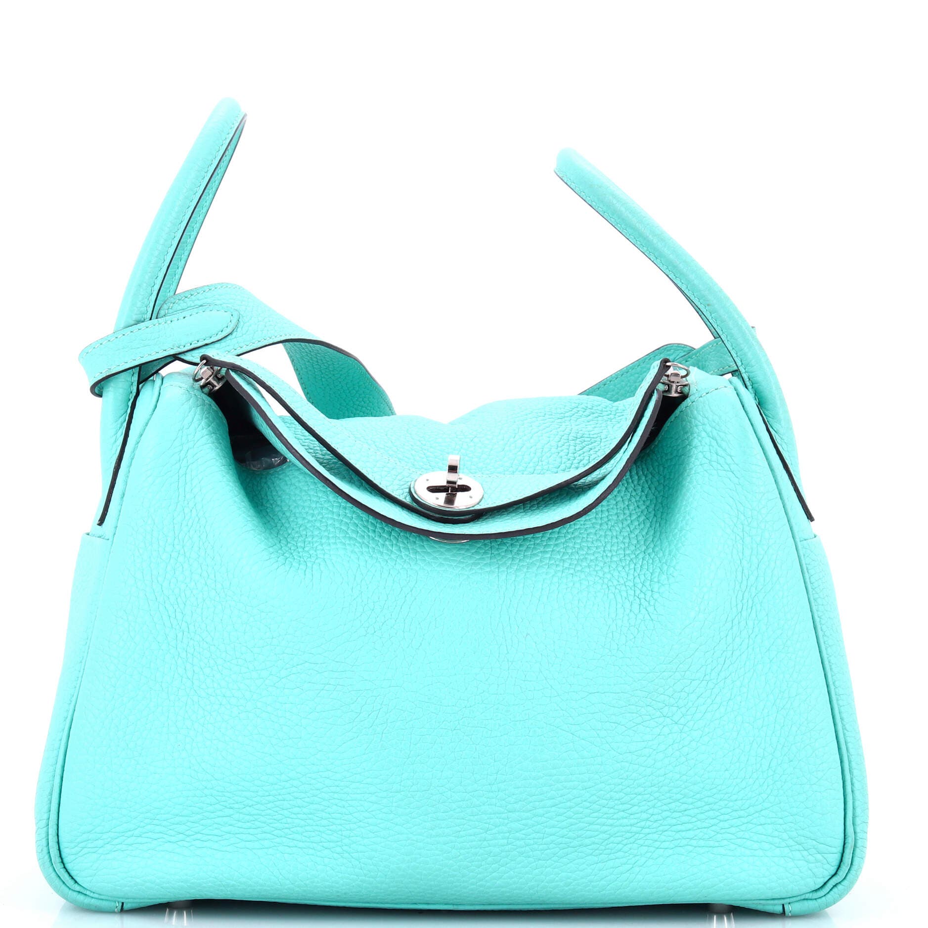 Pre-Owned Hermes Lindy Bag Clemence 30, Main, color, Bleu Atoll