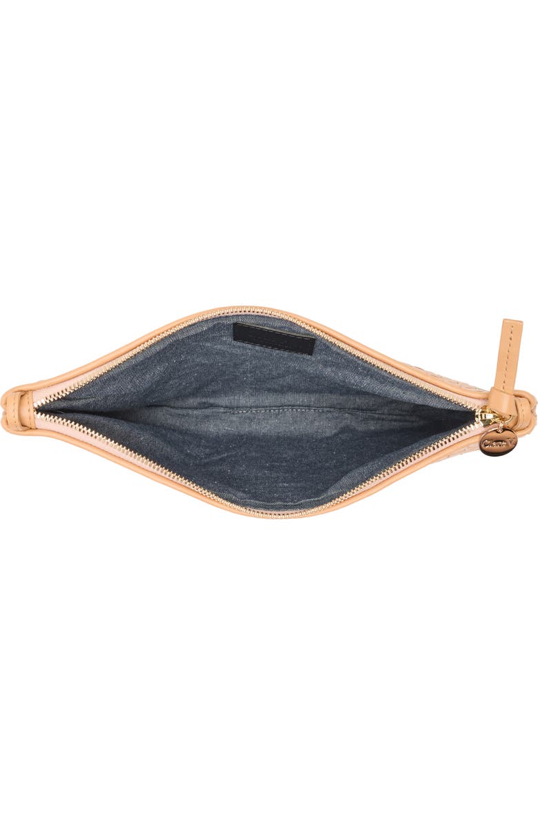 Clare V. Woven Leather Flat Clutch, Alternate, color,