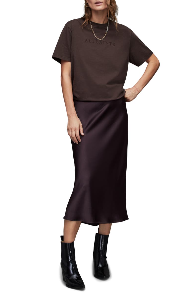 AllSaints Pippa Boyfriend Organic Cotton T-Shirt, Alternate, color, 