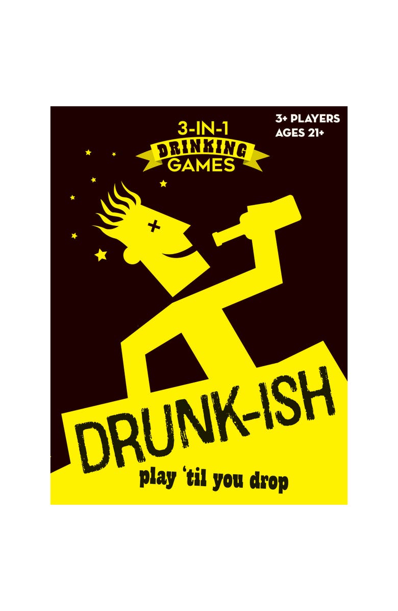 Outset Drunkish 3In1 Drinking Games, 3+ Players, Main, color, Multicolored